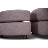 Sunshine Single Sofa Chair Fabric Swivel Ottoman - Grey V315-COM-ORLA-OTT-GRY