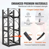 Refrigerant Tank Rack, with 3 x 30lbs Bottle Tanks, Cylinder Tank Rack 12.79x12.99x33.07 in, V952-QPCFJ305MM28PV5A6V0