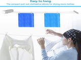 Extendable clothesline - Retractable clothesline - 5 lines of 3.75 m each - Roll-up clothesline V1188-MS101-03226-1