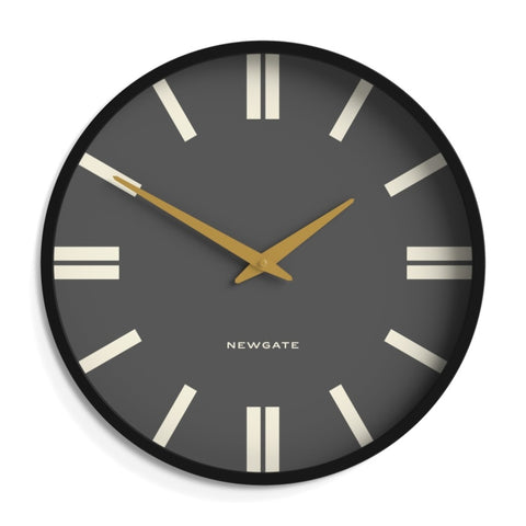 Newgate Universal Wall Clock Plaza Dial Black V398-NGUNIV276K