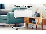 Artiss Laptop Desk Table Fan Cooling White 60CM LA-DESK-LEO-L1-WH