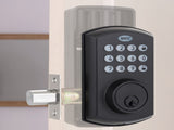 MEC Digital Motorised Smart Lock 50 User Codes Auto-Lock Backlit Keypad Matte Black MEC-MED50MB