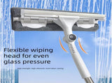 2 PCS Professional 2-in-1 Squeegee with 137cm Extension Pole - 360 Degree Rotatable High-Rise V888-ELOSUNG18493