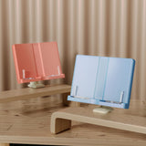 Book Stand for Reading, Adjustable Holder with Rotating Arm & Page Clips, Portable Sturdy Book V1366-AZ2-W-09650