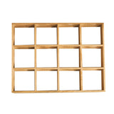 12 Grids Action Figure Wooden Storage Shelf Figure Wood Shadow Box Shelf Organizer for Bedroom V1294-YM0703-3117230122612