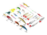 24 Days Xmas Countdown Fishing Lure Tackle Kit Fishing Advent Calendar Bait Box Set Xmas Gifts V1294-YM0901-3115240121011