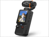 Handheld Pocket Camera 2.5K UHD, 180&deg Rotating Lens, Fill Light, 2000mAh Battery, No App Needed, V1107-CS-BXSSXJH