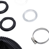 Rain Barrel Hose Connector Kit 39.4 Inch Plastic Rain Barrel Diverter Linking Kit for Rainwater V1294-YM0901-3111240160611