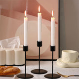 Candlestick Holder,Taper Candle Holders Set of 3,Black Metal Candle Holders for Centerpiece Dinner V1192-AZ-W-29486