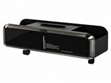 Black Multi-Function Car Headrest Organiser - ABS Backseat Storage with Dual Cup Holders, Tissue V888-ELOSUNG57241