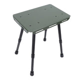 Camping Stool Folding Aluminum Alloy Oxford Cloth Lightweight 330.7lb Load Bearing Height Adjustable V1294-YM0901-3116240006012