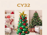 Christmas Balloon Arch Tree Kit Candy Cane/Star Foil Dcor V1132-SDLW10-CY029-032