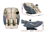 Livemor Massage Chair Electric Recliner Home Massager 3D Opal MASCHR-B-3D-OPAL-GY