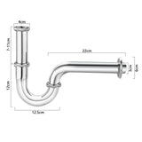 Stainless Steel 1/4' X 32Mm Waste Drain Valve Siphon Syphon for Faucet Sink V1189-LWWAL-20260327-05136