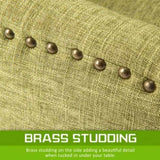 French Provincial Dining Chair Oak Leg AMOUR GREEN V274-FT-FC8443-GN1