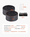 VEVOR 2 Rolls Rubber Mulch Roll for Landscaping 120 x 4.5in Rubber Mulch Mat V952-XJJFGW2J120I7N786V0