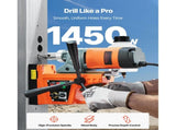 Magnetic Drill, 1450W Motor 1.6 in Boring Diameter,810 lbf Portable Electric Mag Drill Press, with V952-CLZTJ2J40MMMO8WSCV3
