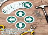 36 Piece Trail Markers Bright Reflective Green Signs Marking Reflectors for Hiking Hunting Camping V1259-DP01-A-1158