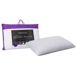 Bianca Memory Foam Low Profile Standard Pillow 65 x 40 cm V442-BCA-PILLOW-MFLOWWHITE-ST