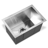 Cefito Kitchen Sink 45X30CM Stainless Steel Basin Single Bowl Silver SINK-3045-R010