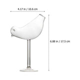Set of 4 Transparent Cocktail Glasses 6.88x4.17x2.36in Drinkware for Entertaining Adults and Guests V1370-AZ4-09950