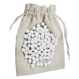 500g Pie Ceramic Baking Beans Beads Press Stone Weights Tools with Storage Bag V1370-AZ4-12558
