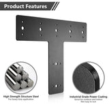 14" x 10" T Shape Steel Flat Bracket with Powder Coating as Mending Plate, Joining Brackets, V1192-AZ-W-5020
