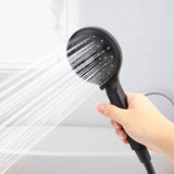 Matte Black Handheld Showerhead with Showerhead Holder Bracket Hose Bathroom Tools V1294-YM0901-3112200077311