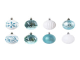 40PCS Xmas Tree Ball Plastic Lightweight Easy to Hang Ball Xmas Ball Decorations Ornaments for V1294-YM0901-3115240093213