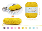 10-pack Cotton Knitting Crochet Yarn, 49m per roll, MultiColor V1237-ZY-506-0282
