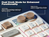 SOLAKAKA SK90 75% Compact Wireless Keyboard with Independent Number Padcream V1300-SK90-CREAM