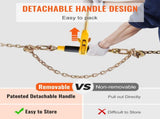 Ratchet Chain Binder, 5/16"-3/8" Heavy Duty Load Binders with G80 Chains, 7100 lbs Secure Load V952-DLTJLLJQBBTYC9WKZV0