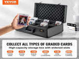 Graded Card Storage Box, 5 Slots, Graded Sports Cards Holder Carrying Case with Coded Lock Foam V952-FJKSNHMMS162LU13NV0