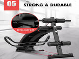Foldable Adjustable Sit Up Abdominal Bench Press Weight Gym Ab Exercise Fitness V610-GYM-SUPINE83121