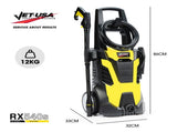 JET-USA RX540s Electric High Pressure Washer, 2900PSI 2 Nozzles, Brush Head, Deck Cleaner, Detergent V219-PRWELEJT40HA