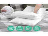 Giselle Bedding 4 Pack Bed Pillow Family Hotel 48X73CM PILLOW-MICRO-2M2F