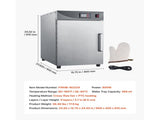 Electric Hot Box Food Warmer, 4-Tier Commercial Warming Cabinet with Water Tray, Single-Door and V952-XXSPBWJ4CDKBNMKK4001V3