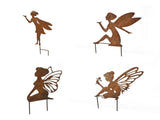 Set 4 Asst Fairy Garden Stakes 45cm, 32cm, 29cm, 29cm V637-27608FRY