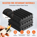 Acoustic Foam Panels 36 Pack 12 x 12 x 2 in for Studio Wall and Ceiling V952-FZZSPMBHSL127N7Y0V0