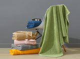 Brown Premium 3-Piece 100% Cotton Towel Set - Ultra Soft, Absorbent & Quick-Dry for Bathroom V888-ELOSUNG32955
