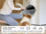 Cat Bed Plush Cat Bed Round Cat Bed Cat Furniture Cat Comfort High-Quality Cat - Navy / 23in V1107-135-51049-NVY-23IN