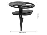 SWETRACE Outdoor Table Black Wooden Plastic 1Pc 11.8x7.9x7.9in V1189-LWWAL-20260327-03738