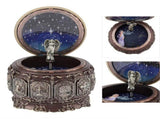 Vintage Music Box with 12 Constellations Rotating Goddess Twinkling LED Light V1294-YM0901-JY20436-10