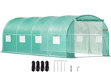 Walk-in Tunnel Greenhouse Galvanized Frame & Waterproof Cover 15x7x7 ft V952-YDSDWSL1577FTL1FIV0