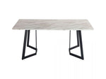 Rectangular Marble-Effect Table V264-DNT-413C-WHE-17M