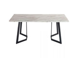 Rectangular Marble-Effect Table V264-DNT-413C-WHE-17M