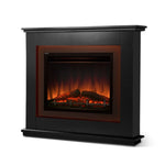 Devanti Electric Fireplace Fire Heater 2000W Black EFL-B-2000-FRAME-BK