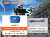 12.7mm Static Climbing Rope 38M Outdoor Rock Climbing Rope Blue V952-DSJLSLSXWS12KKX58V0