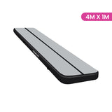Powertrain Airtrack 20cm Thick 4m x 1m Inflatable Gymnastics Tumbling Mat Air Track - Black IFM-0401-GYBK