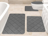 Clearance Tyidzon Bathroom Rugs 4 Piece Ultra Soft & Non-Slip Memory Foam Bath Mats for Bathroom, V1189-LWWAL-20260325-01695